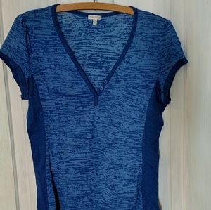 Blue Patterned Blouse